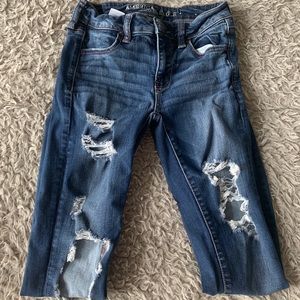 American Eagle Super Stretch Ripped Jeans
